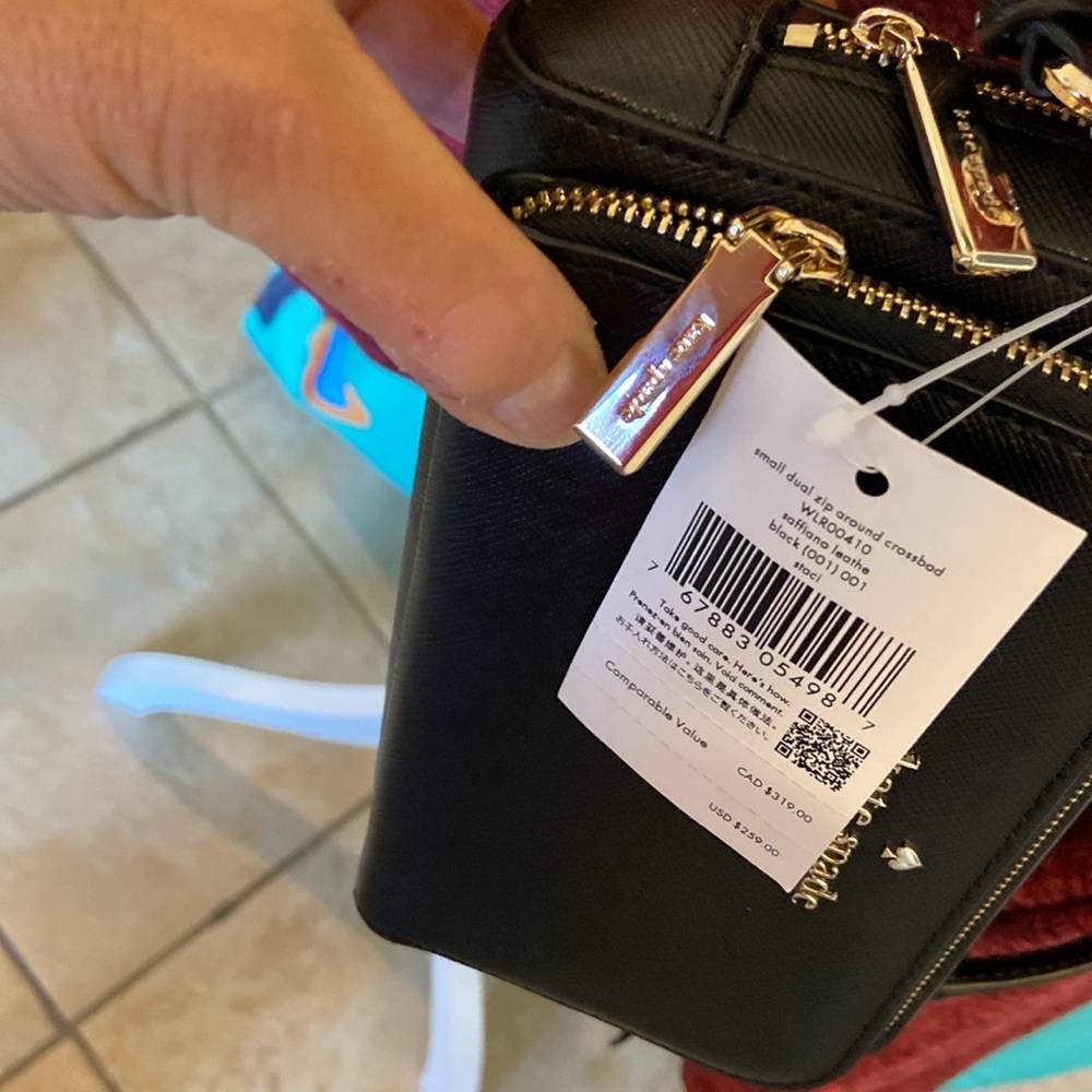 Kate spade Staci zip around mini black leather Crossbody - Picture 10 of 14